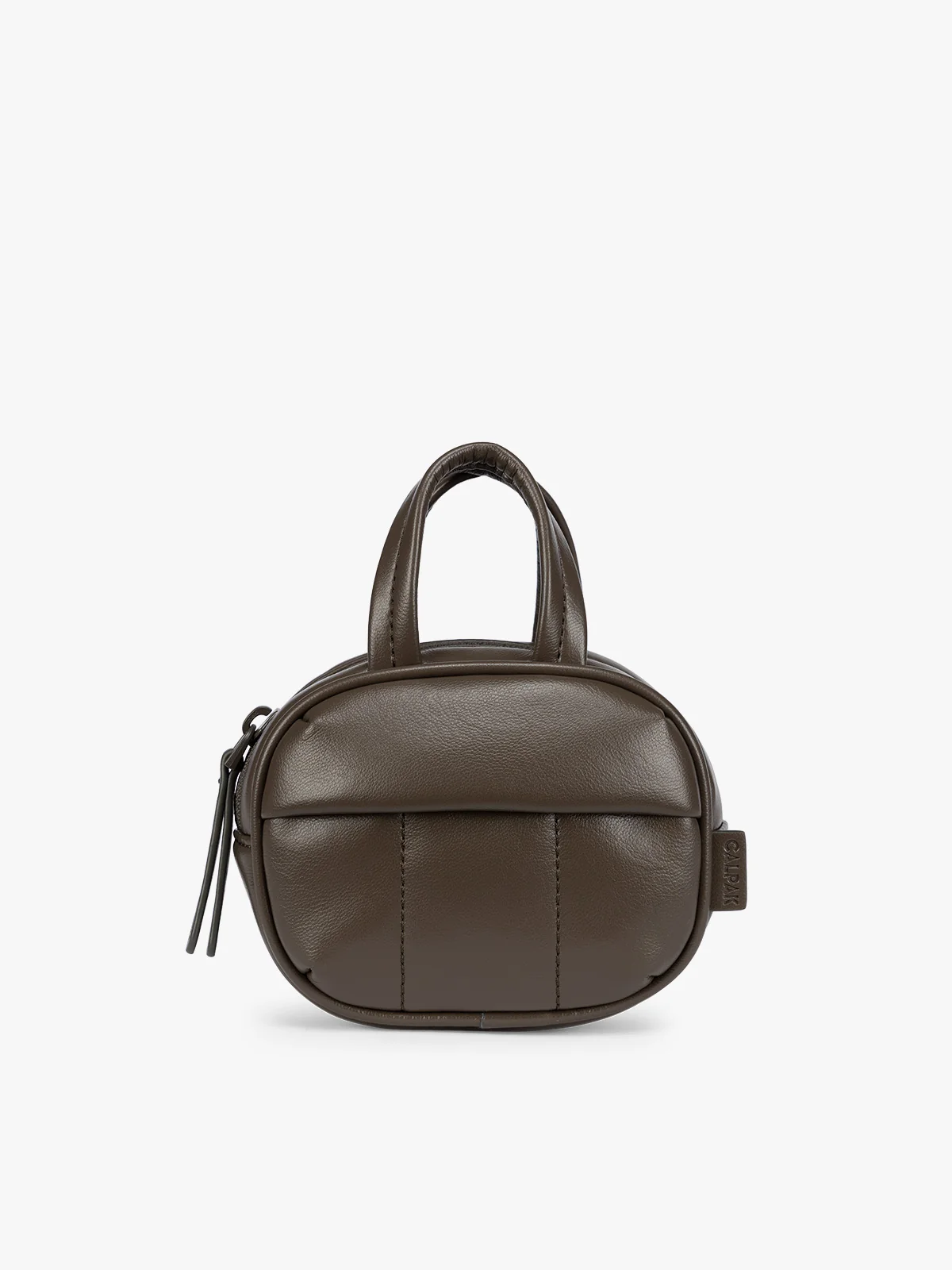Luka Duffel Zip Bag Charm in Vegan Leather