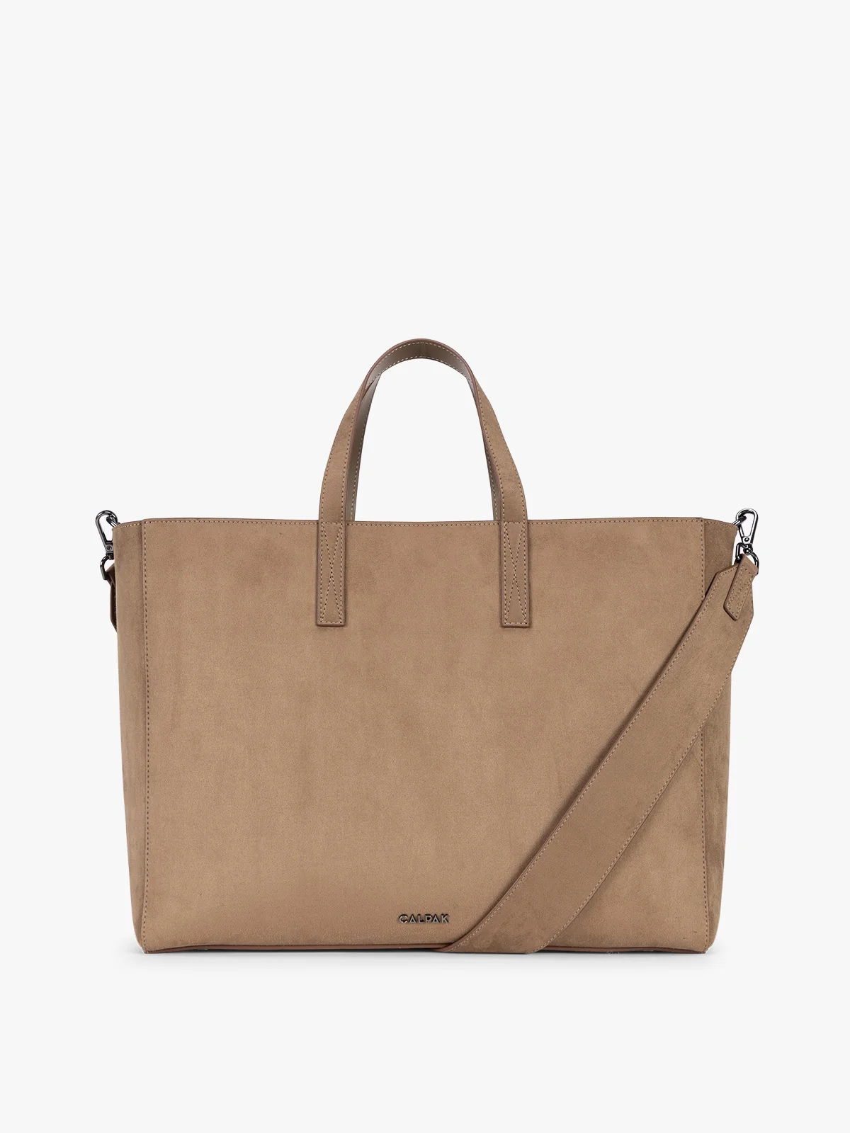 Haven 16 Laptop Tote in Vegan Suede