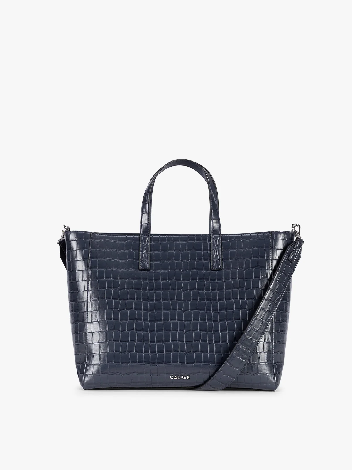 Haven 15 Laptop Tote Bag in Croc-Embossed